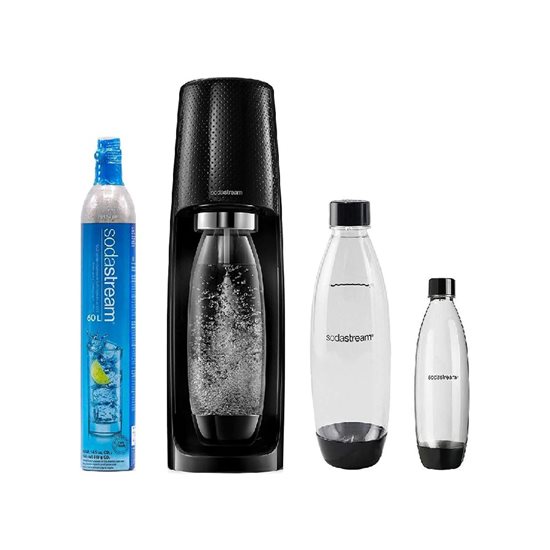 Aparat sifon SPIRIT, 3 sticle incluse, Negru - SodaStream