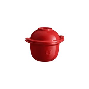Bol cu suport pentru oua, ceramica, 11cm, Burgundy - Emile Henry