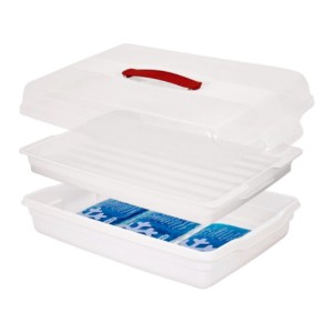Caserola dreptunghiulara, cu capac, plastic, 45x29,5x11,1 cm - Curver