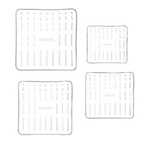 Set 4 capace patrate, reutilizabile, silicon, "Flexi" - Curver