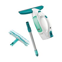 Set aspirator ferestre Dry&Clean, cu stergator si coada - Leifheit