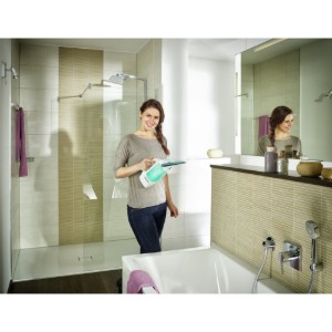 Set aspirator ferestre Dry&Clean, cu stergator si coada - Leifheit