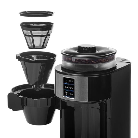 Cafetiera electrica cu rasnita, 0,75L, 750W, "Deluxe" - Princess