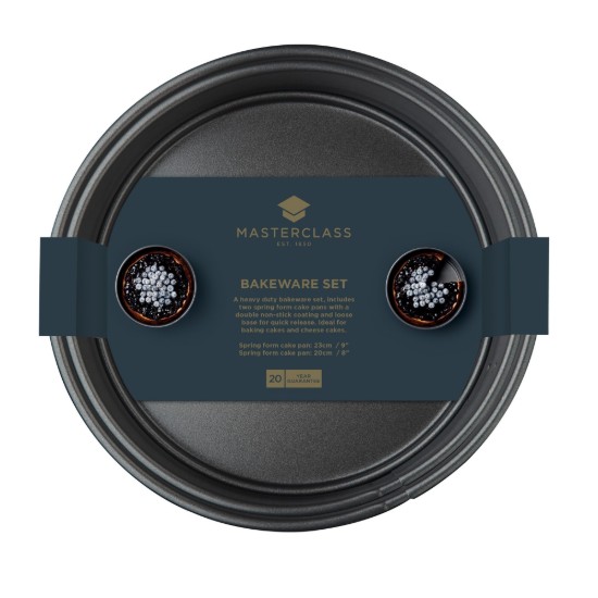 Set 2 forme rotunde pentru copt, otel - MasterClass