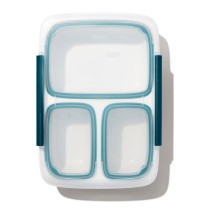 Caserola, cu 3 compartimente, plastic, 26,7 x 18,4 cm, "Prep&Go" - OXO