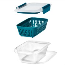 Caserola, cu strecuratoare, plastic, 17,8 x 11,4 cm, "Prep&Go" - OXO