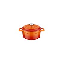 Mini-cratita fonta, 12cm/0,53L "Trendy", Portocaliu - LAVA