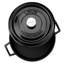 Cratita fonta, 28cm/3,5L, "Trendy", Negru - LAVA