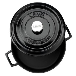 Cratita fonta, 28cm/3,5L, "Trendy", Negru - LAVA