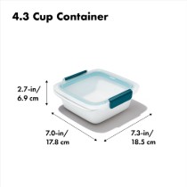 Caserola pentru sandvisuri, plastic, 18,5 x 17,8 cm, "Prep&Go" - OXO