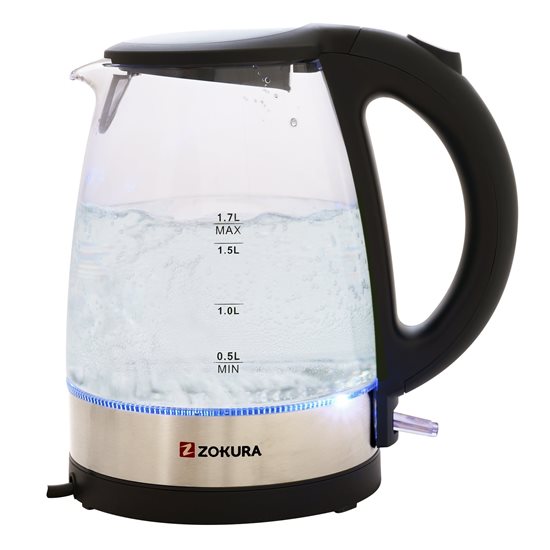 Fierbator electric din sticla 1,7 L, 2200 W - Zokura