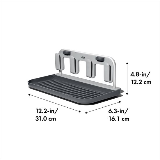 Suport uscare sticle 31 x 16 x 12,2 cm, aluminiu - OXO