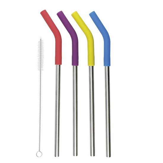 Set 4 paie inox, 23 cm si perie de curatare - Kitchen Craft