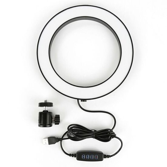 Lampa circulara 26 cm cu suport telefon