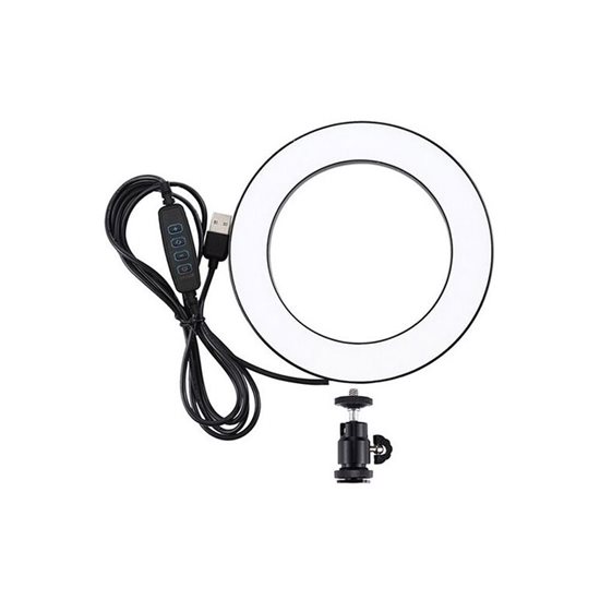 Lampa circulara 26 cm cu suport telefon