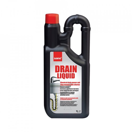 Solutie desfundat tevi, 1L, "Drain Liquid" - Sano