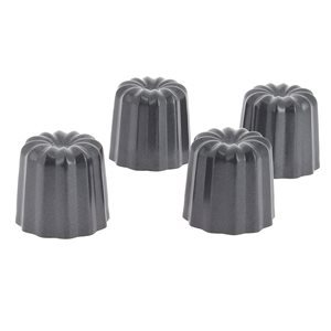 Set 4 forme pentru canneles, otel, 5,5 cm - de Buyer