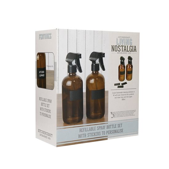 Set 2 sticle cu pulverizator, 500 ml - Kitchen Craft