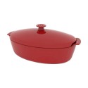 Vas oval cu capac 41,5 x 24 cm/5,8 l, Burgundy - Emile Henry