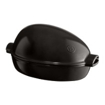 Vas pentru gatit pasare, ceramica, 41,5x27,5x22cm/4L, Charcoal - Emile Henry