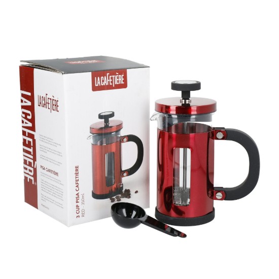 Cafetiera French Press "Pisa", 350 ml, rosu - La Cafetiere