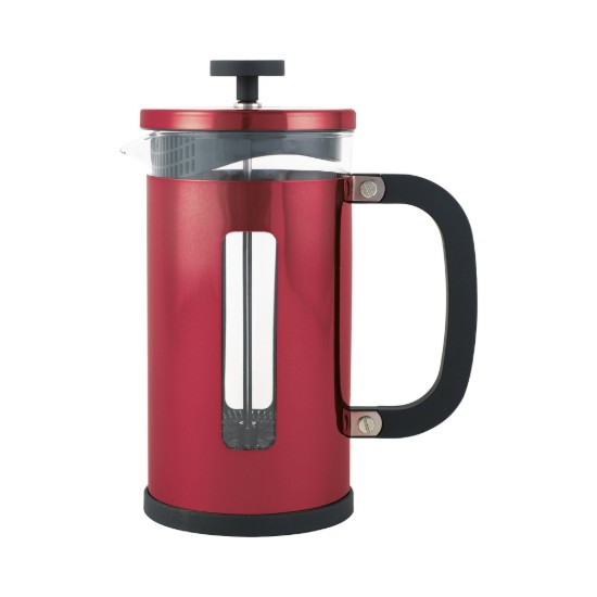 Cafetiera French Press, inox, 1L, "Pisa", Rosu - La Cafetiere