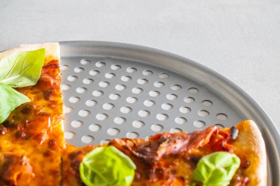 Tava pizza, perforata, otel, 33 cm - Kitchen Craft