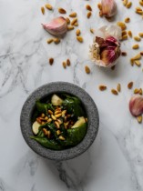 Mojar cu pistil, granit, 12 cm - MasterClass