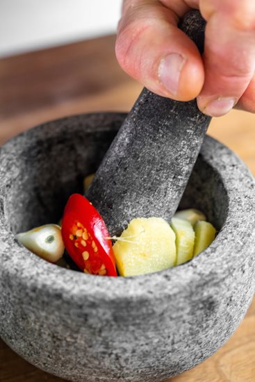 Mojar cu pistil, 12 cm, granit - Kitchen Craft