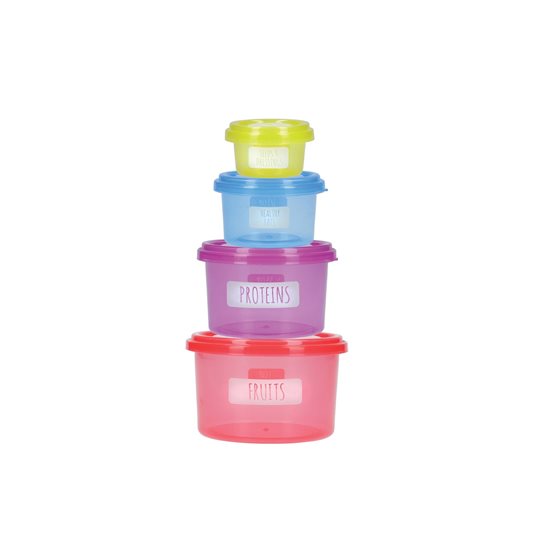 Set 7 recipiente de control portii din plastic - Kitchen Craft