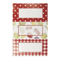 Set 30 etichete pentru borcane, model fructe - Kitchen Craft