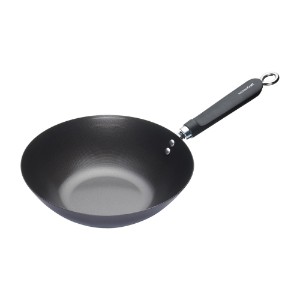 Tigaie wok, otel-carbon, 26,5 cm - Kitchen Craft