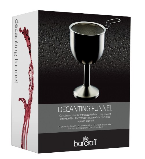 Palnie decantare vin, inox - Kitchen Craft