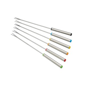 Set fondue 8 piese, fonta, Negru - MasterClass