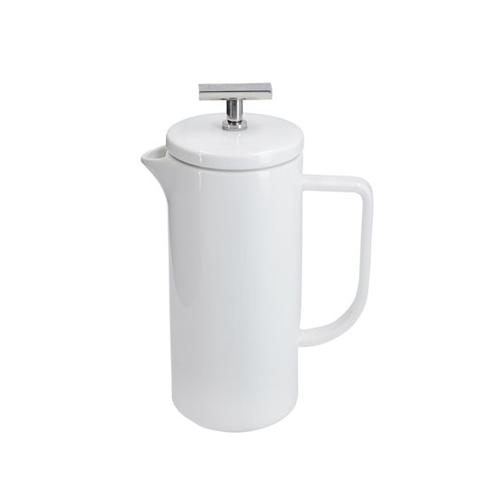 Cafetiera French Press, ceramica, 480ml, "Vienna", Alb - La Cafetiere