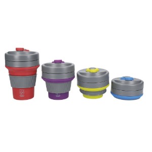 Cana de calatorie pliabila, silicon, 350ml - Colourworks