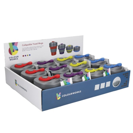 Cana de calatorie pliabila, silicon, 350ml - Colourworks