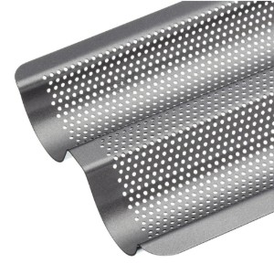 Tava baghete, otel, 39 x 16,5 cm, "MasterClass" - Kitchen Craft