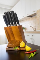 Set cutite 6 piese, suport rotativ - Zokura