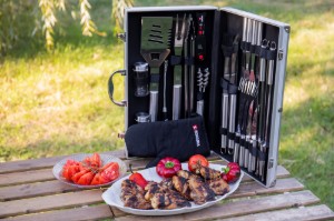 Set 24 piese pentru gratar, inox  - Zokura