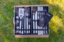 Set 24 piese pentru gratar, inox  - Zokura