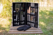 Set 24 piese pentru gratar, inox  - Zokura