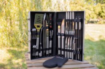 Set 24 piese pentru gratar, inox  - Zokura