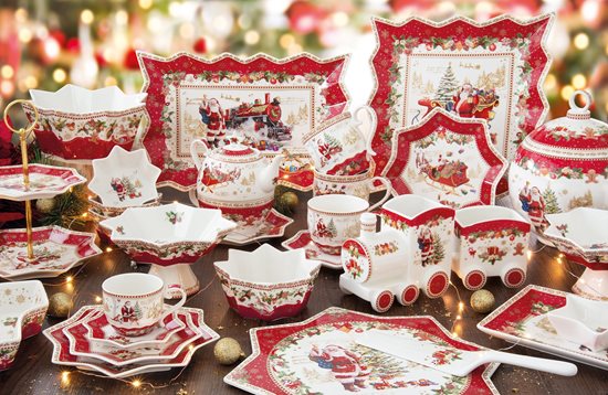 Set 2 cani portelan, 120ml, "CHRISTMAS MEMORIES" - Nuova R2S