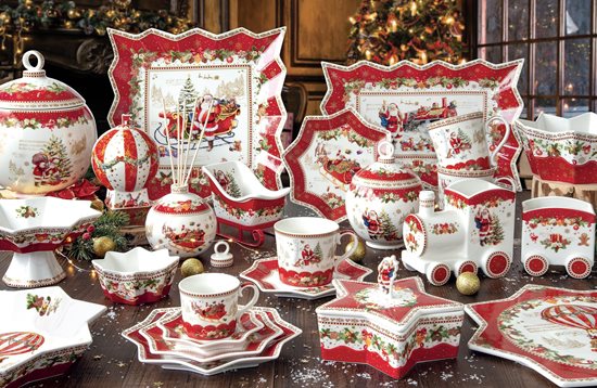 Set 2 cani portelan, 120ml, "CHRISTMAS MEMORIES" - Nuova R2S