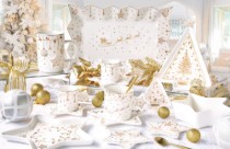 Platou servire, portelan, 40x18cm, "CHRISTMAS LIGHTS" - Nuova R2S