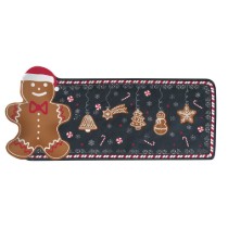 Platou servire, portelan, 36 x 16 cm, "GINGERBREAD" - Nuova R2S