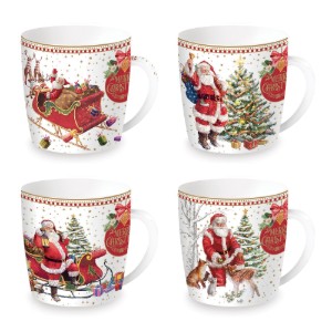 Cana portelan, 350ml, "CHRISTMAS MEMORIES" - Easy Life