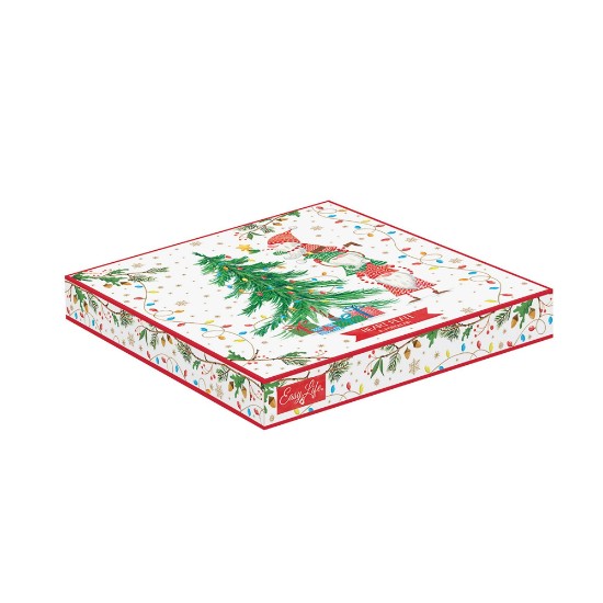 Platou forma inima, portelan, 20x19cm, "READY FOR CHRISTMAS" - Nuova R2S