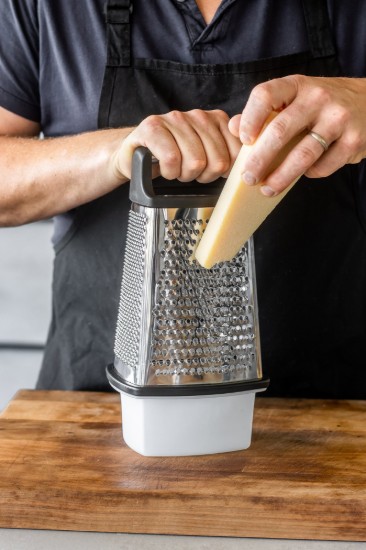 Razatoare multifunctionala, cu recipient, inox, “MasterClass” - Kitchen Craft